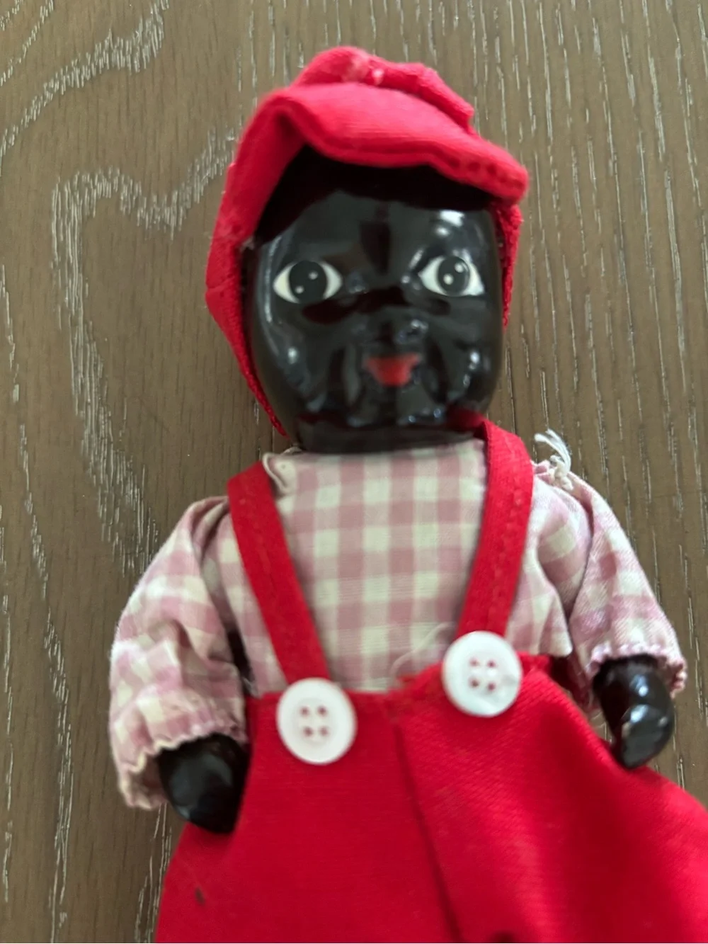 Vintage 1950s Black Americana doll bisque 6” jointed moveable arms legs CUTE